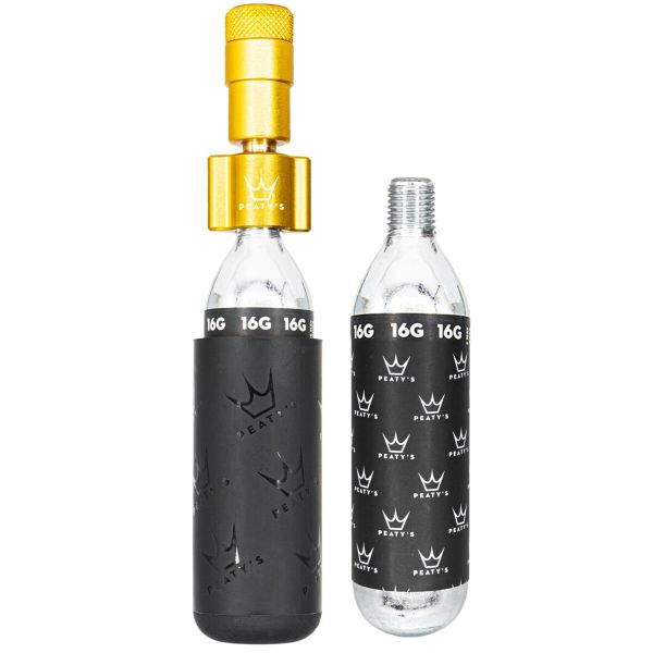 PEATYS CO2 pumpa + bombičky 2ks Road gold