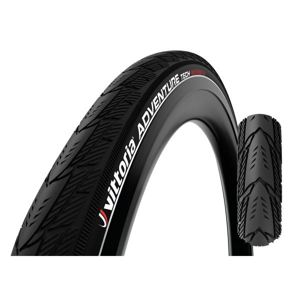 Plášť Vittoria  Adventure Tech 32-622 rigid refl full black G2.0