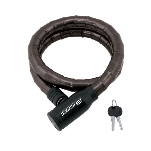 FORCE zámek článkový bez držáku 80cm/18mm černý