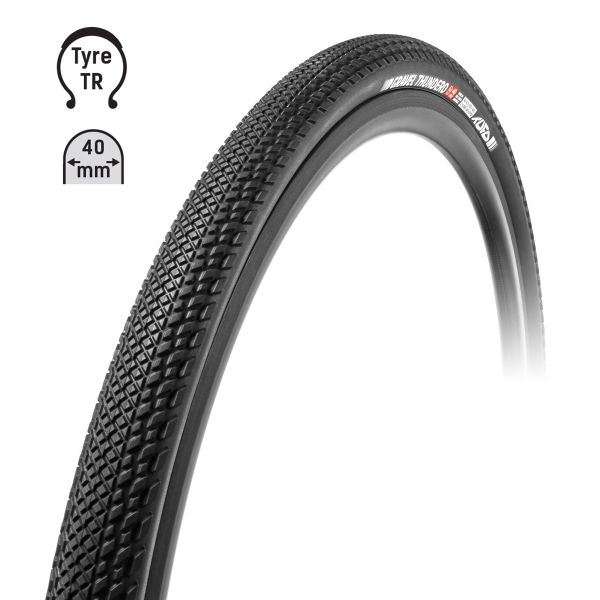 Plášť TUFO Gravel THUNDERO 700x40C, bezduš černá