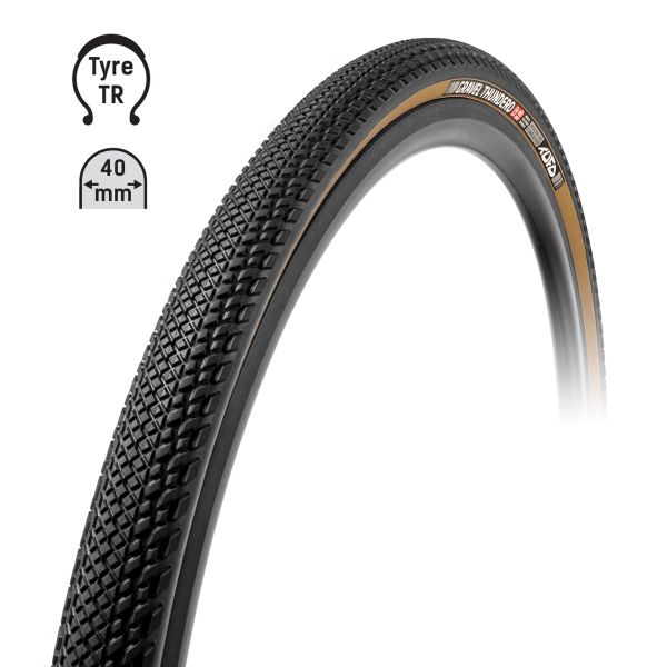 Plášť TUFO Gravel THUNDERO 700x40C bezduš černá/béžová