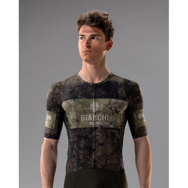 BIANCHI dres TECH GRAVEL zelená