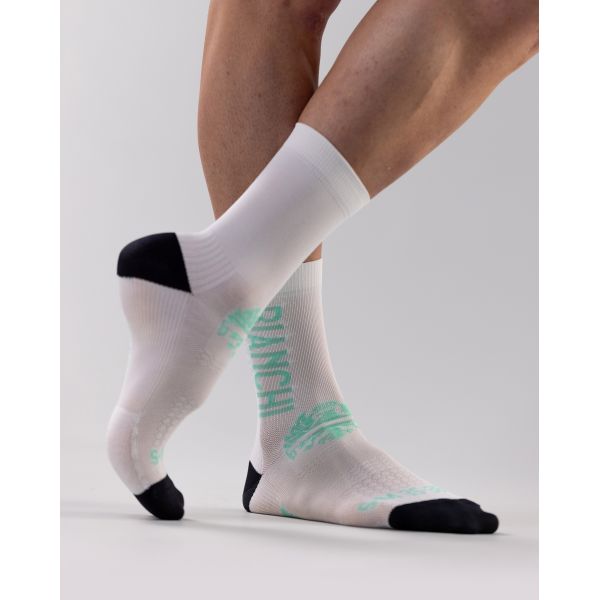 BIANCHI ponožky BIANCHI MILANO celeste/bílá