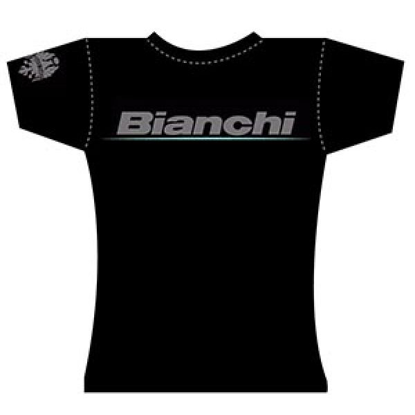 Dámské tričko black lady logo Bianchi