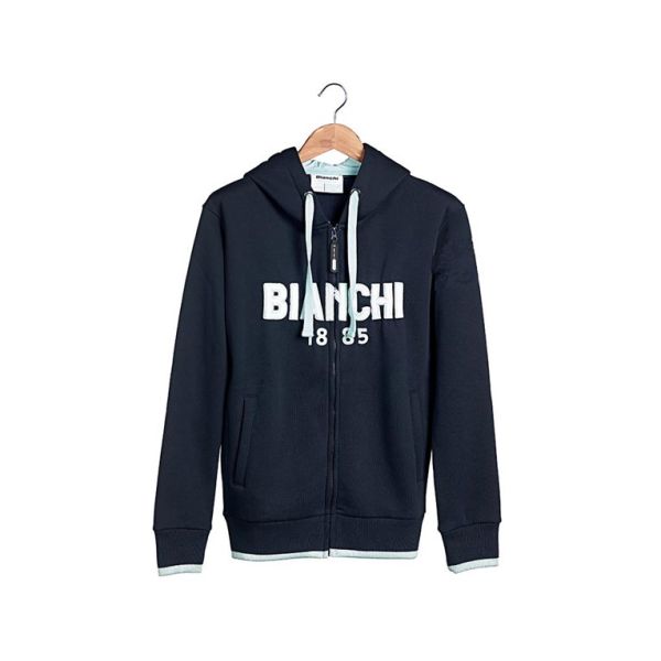 Mikina Bianchi Hoodie Zip 1885