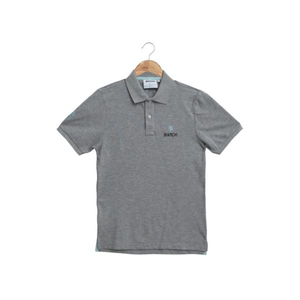 Tričko Bianchi Polo pánské Insititutional (grey melange)