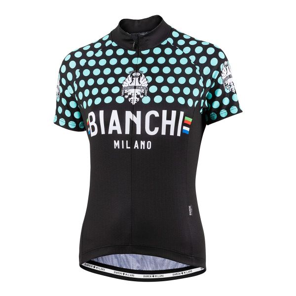 Dámský dres Bianchi Milano CROSIA - černá/celeste 2019