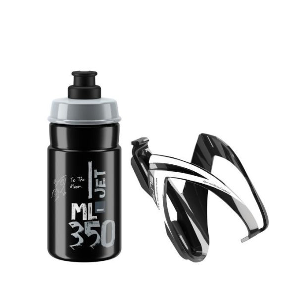 ELITE Kit CEO 23" košík černý lesklý + láhev JET černá/šedá 350ml