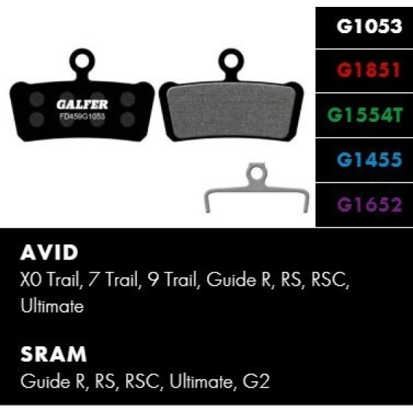 GALFER brzdové destičky SRAM GUIDE - FD459