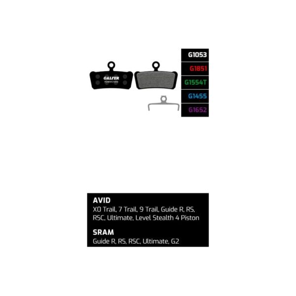 GALFER brzdové destičky Avid/Sram FD459