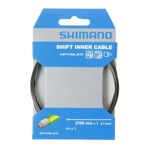 SHIMANO řadící lanko OPTISLICK 1,2 mm x 2100 mm vč. koncovky 1ks