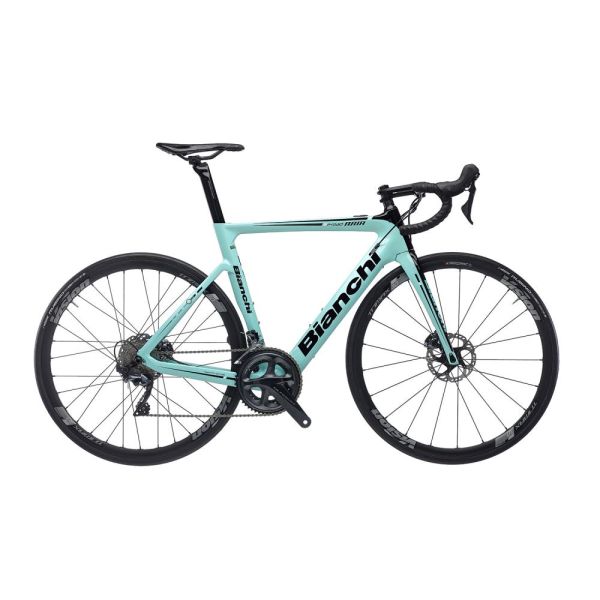 Bianchi Aria E-Road Ultegra 11sp Compact - YPBN8- 2020 - celeste - testovací najeto 2500 km